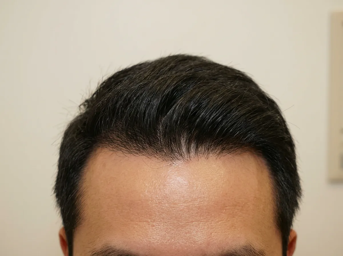 Male hairline after treatment