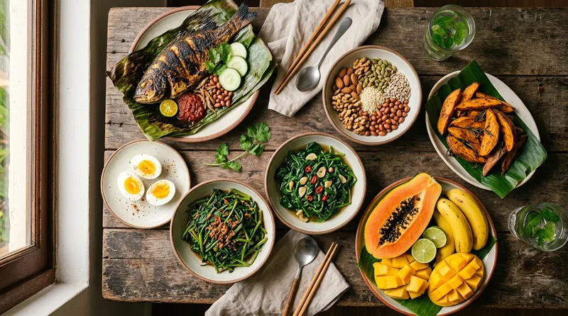 Makanan Malaysia yang menggalakkan pertumbuhan rambut yang sihat
